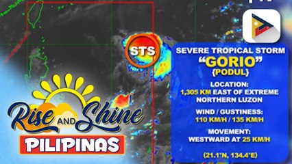 Bagyong Gorio, nakapasok na sa PAR pero walang direktang epekto sa bansa