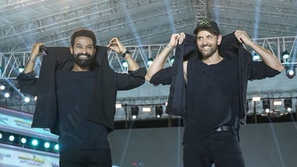 Hrithik Roshan awestruck seeing Jr NTR's fans at War 2 Hyderabad event. Watch