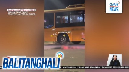 Konduktor ng bus, nahati ang katawan matapos mabangga ng kotse at makaladkad ng dump truck | Balitanghali