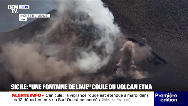 Les images impressionnantes de la dernière éruption de l'Etna en Sicile