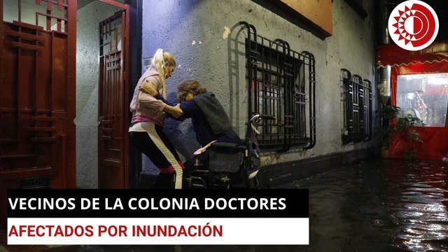 Vecinos de la colonia Doctores afectados por inundación