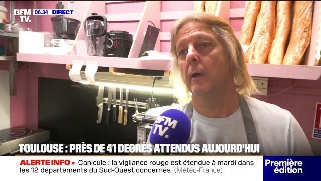 Canicule à Toulouse: les commerçants s'adaptent aux fortes chaleurs