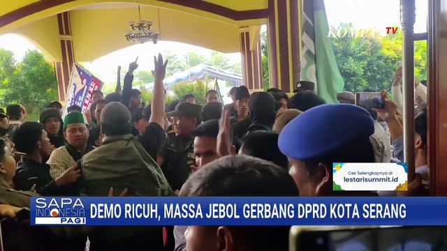 Ricuh! Protes Aturan Hiburan Malam, Mahasiswa Dobrak Ruang Rapat DPRD Kota Serang | SAPA PAGI