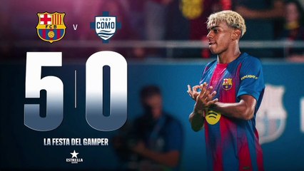 HIGHLIGHTS | FC BARCELONA 5 vs 0 COMO 1907 | JOAN GAMPER TROPHY 2025 💙❤️