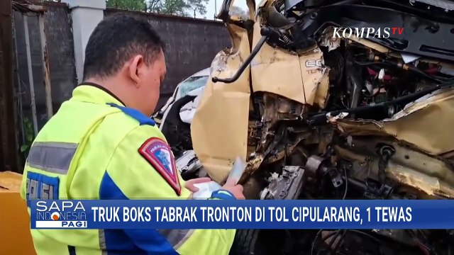 1 Orang Tewas Akibat Tabrakan Truk Boks dan Tronton di Tol Cipularang | SAPA PAGI