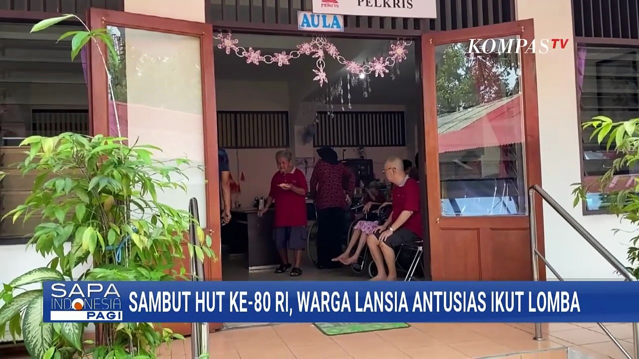 Antusias! Begini Cara Warga Lansia di Semarang Sambut HUT ke-80 RI | SAPA PAGI