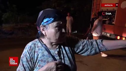 Antalya'da torununun doğum gününü kutlarken evinin yandığı haberini aldı