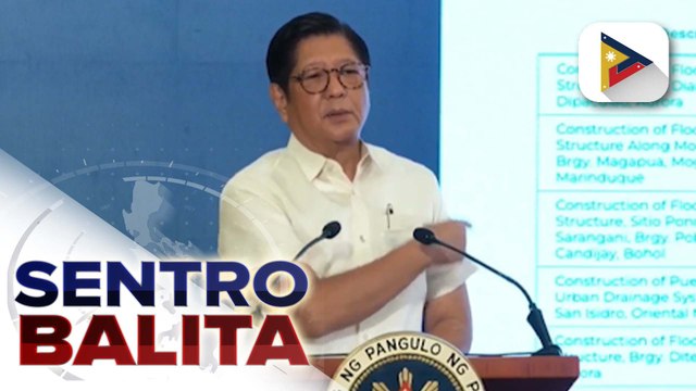 Preliminary findings sa flood control projects ng bansa, inilatag ni PBBM; 'Sumbong sa Pangulo' website, inilunsad | ulat ni Cleizl Pardilla