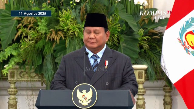 [FULL] Prabowo Soroti Kunjungan Presiden Peru Dina Boluarte ke Indonesia Momen Bersejarah