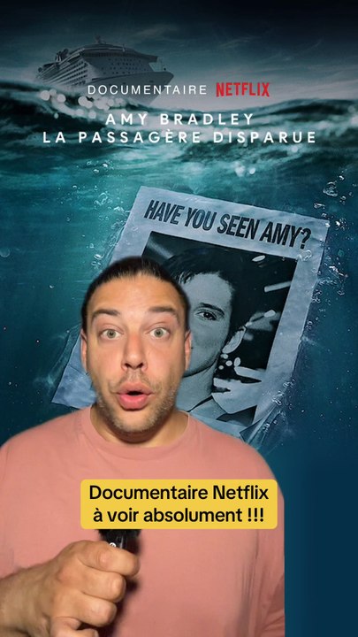 Documentaire Netflix incroyable qui raconte l’histoire de Amy Bradley qui a disparue lors d’une croisière avec sa famille. Dis-moi en commentaire si t’as envie de regarder Amy Bradley la passagère disparue et si tu l’as déjà vu dis-moi ceque t’en as pensé