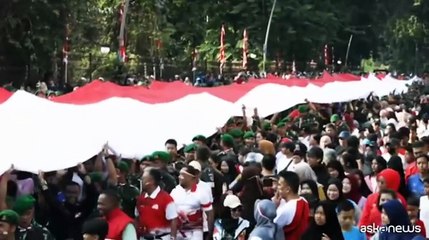 Migliaia di persone celebrano Indipendenza dell'Indonesia a Bogor