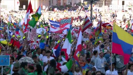 #Jubilé des jeunes : messe d'accueil place Saint-Pierre || Mardi 29 juillet 2025