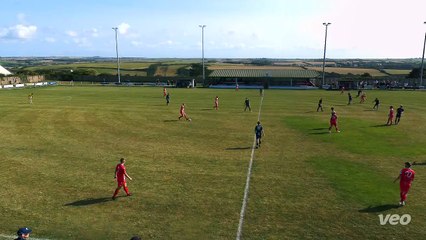 Rhys Simmonds' winning goal for Newquay against Bradford Town on Saturday.