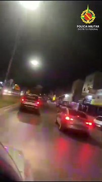 Vídeo mostra perseguição policial a suspeito de furtar agência bancária