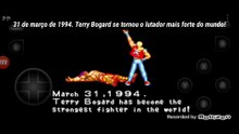 Fatal Fury 2 Terry Bogard vs Wolfgang Krauser final falas traduzidas para o português