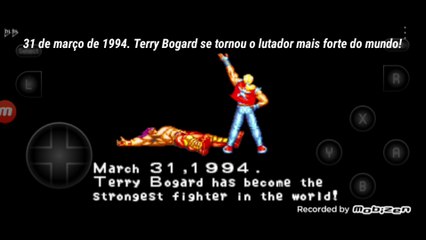 Fatal Fury 2 Terry Bogard vs Wolfgang Krauser final falas traduzidas para o português