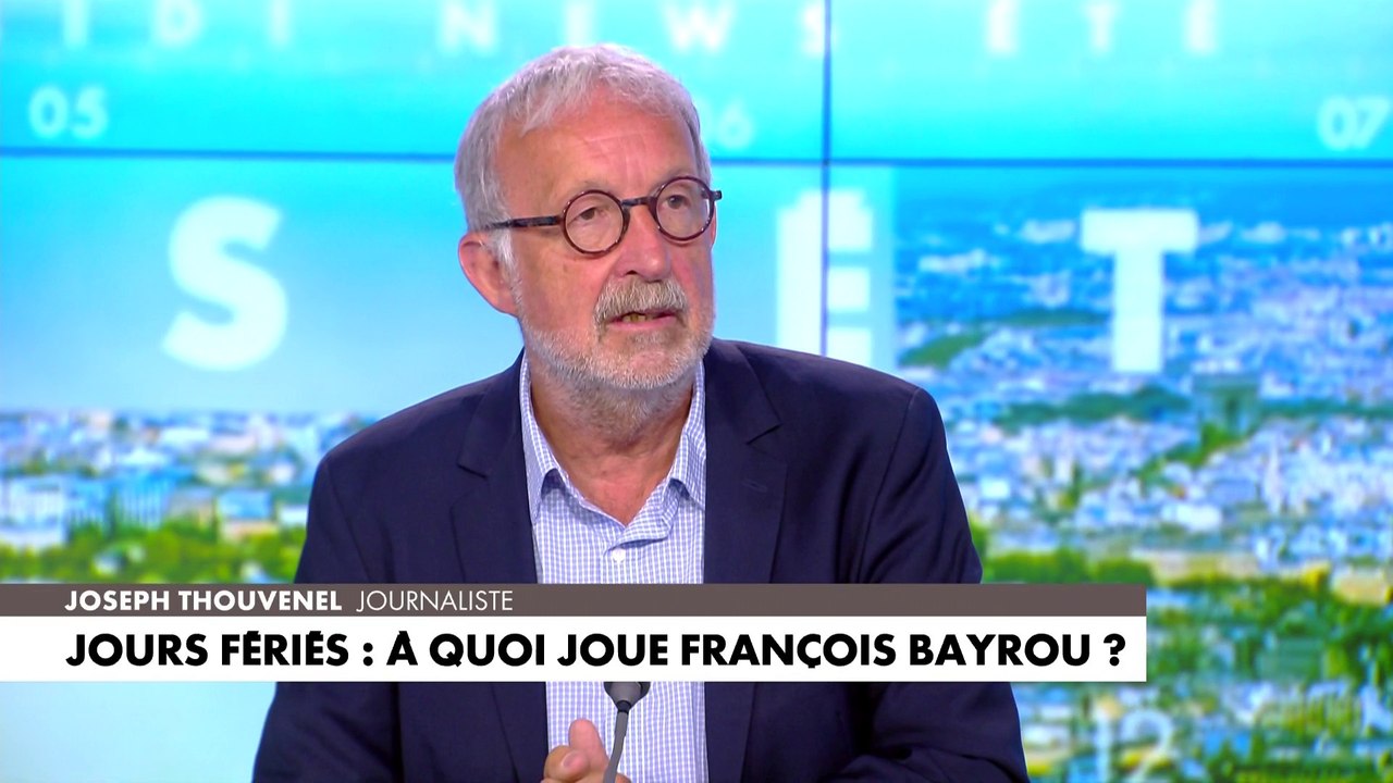 Joseph Thouvenel : «Ceux qui travaillent, travaillent plus que les autres Européens»