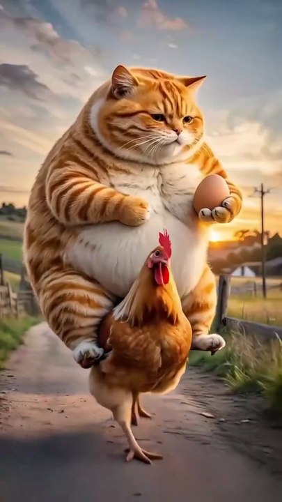 interesting cat and hean