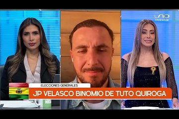 ENTREVISTA A JUAN PABLO VELASCO, BINOMIO DE TUTO QUIROGA
