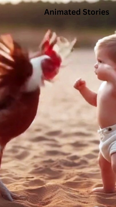 Baby vs chicken | kids Entertainment |