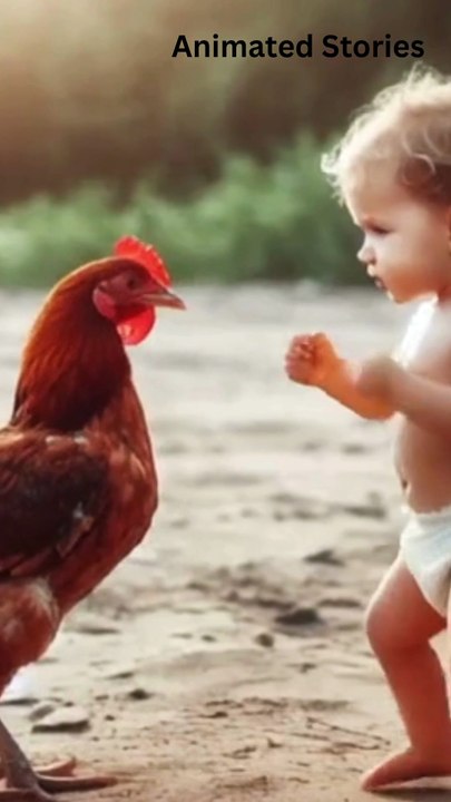 Baby vs chicken | kids Entertainment |