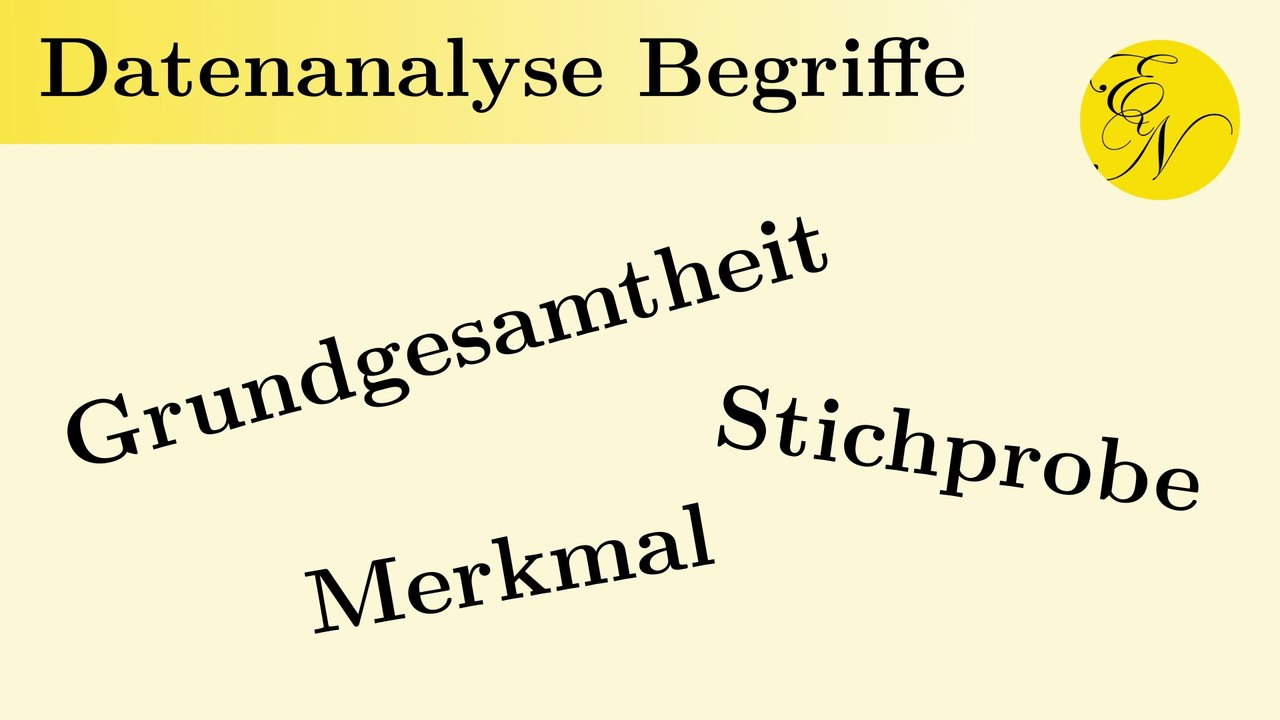 Begriffe aus der Datenanalyse