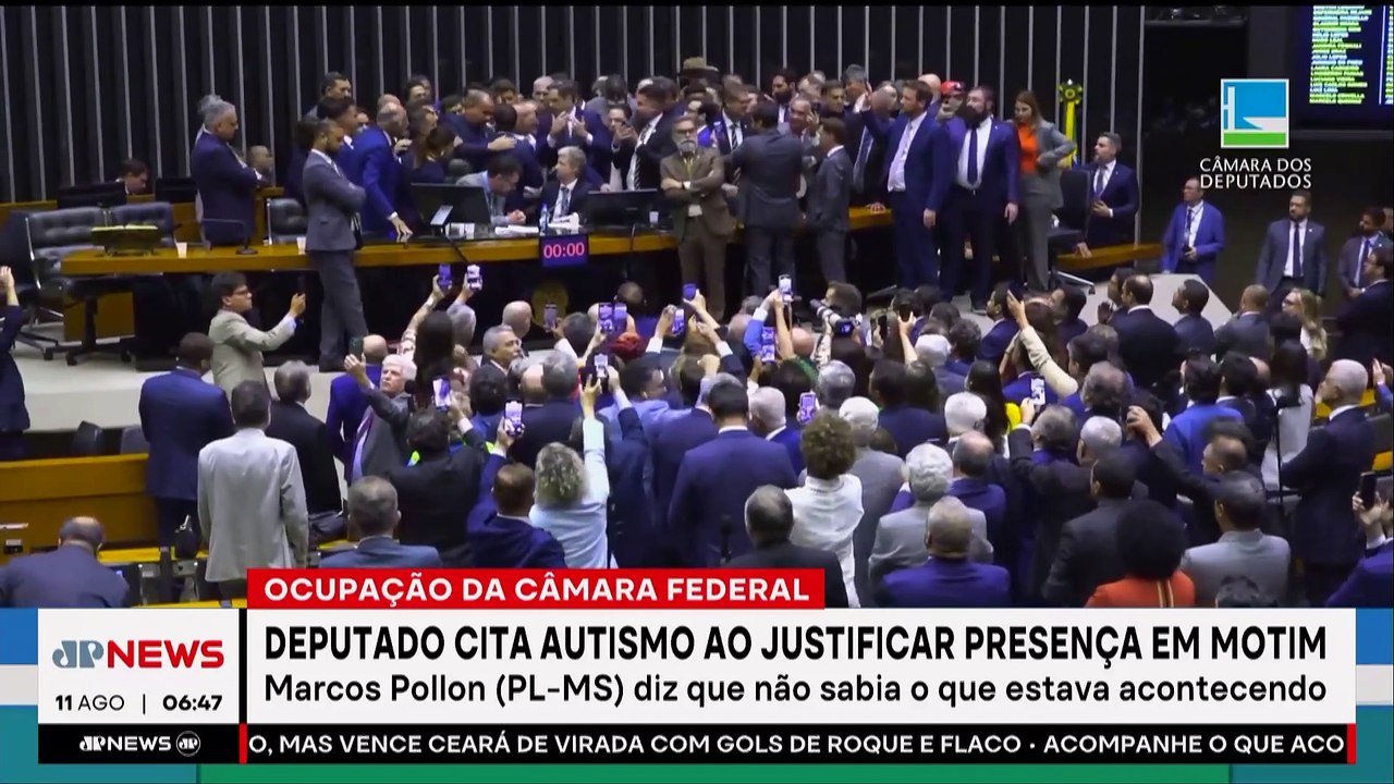 Deputado cita autismo ao justificar presença em motim no Congresso Nacional
