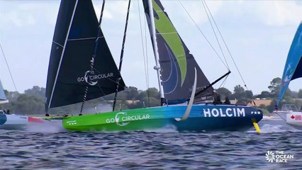 Crash at start of The Ocean Race Europe heading to Portsmouth