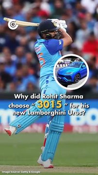 Do you know the special meaning of 3015 on Rohit Sharma’s Lamborghini Urus?