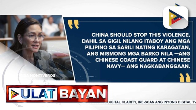 Ilang senador, nagbigay reaksyon sa banggaan ng barko ng CCG at PLA Navy malapit sa Bajo de Masinloc