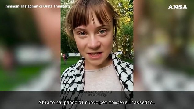 Global Sumud Flotilla, Greta Thunberg: Stiamo per partire per Gaza di nuovo