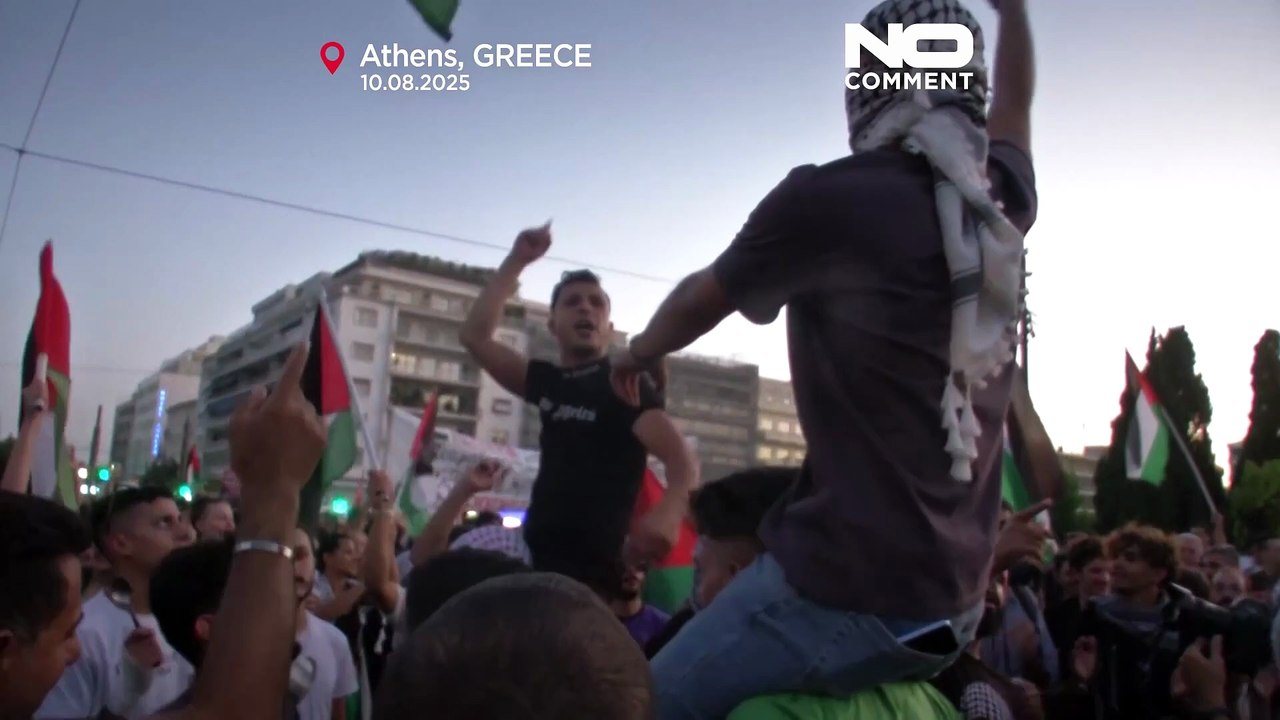 Manifestations pro-palestiniennes en Grèce contre la guerre à Gaza