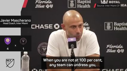 Mascherano 'hurt and worried' by Inter Miami thrashing
