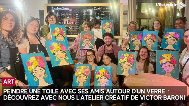 Troyes : découvrez avec nous l'atelier de peinture de Victor Baroni Verre et Pinceau