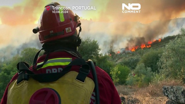 Incêndios ameaçam aldeias em Portugal devido a calor extremo