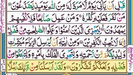 Surah Ar-Rum (سورة الروم) || Para 21 || Ruku 8 || Surah Ar-Rum Recitation with Arabic Text