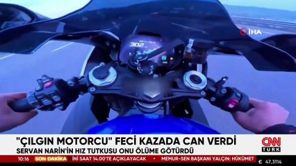 Ünlü motosikletçi Deniz Servan Narin'in öldüğü kaza kamerada