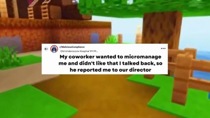 My coworker wanted to micromanage me and didn't like that I talked back! #letsredd #longstory