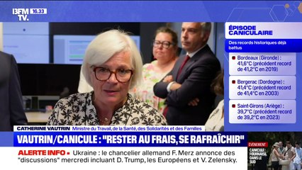 "Rester au frais, s'hydrater": Catherine Vautrin rappelle les bonnes pratiques à adopter lors d'une canicule