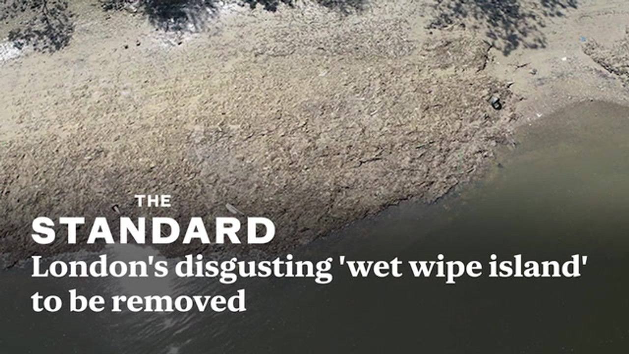 London's disgusting 'wet wipe island' to be removed as work begins to excavate 180 tonnes of congealed waste