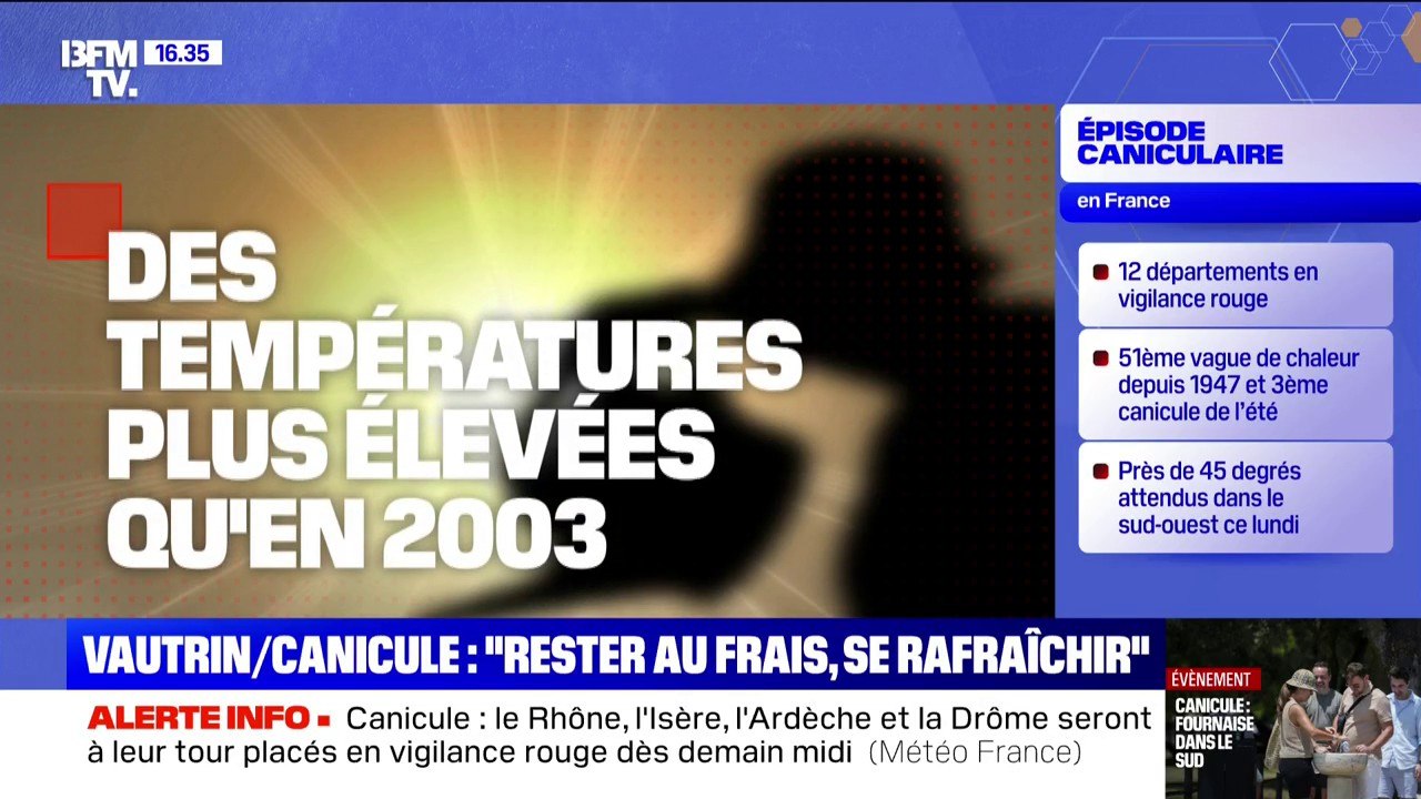 Canicule: des records de chaleur datant d'août 2003 battus en Charente, Dordogne et Haute-Vienne