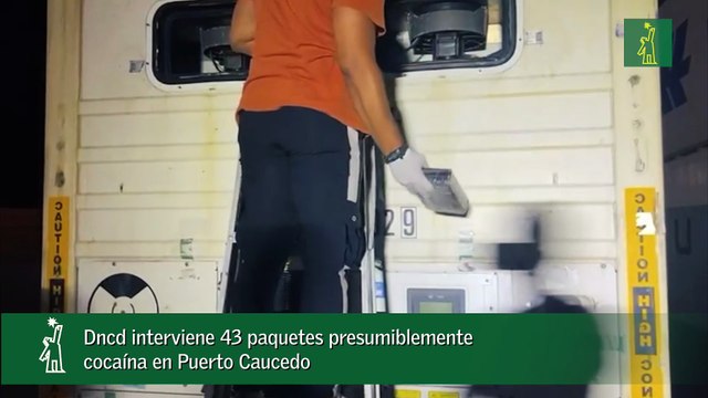 Dncd interviene 43 paquetes presumiblemente cocaína en Puerto Caucedo