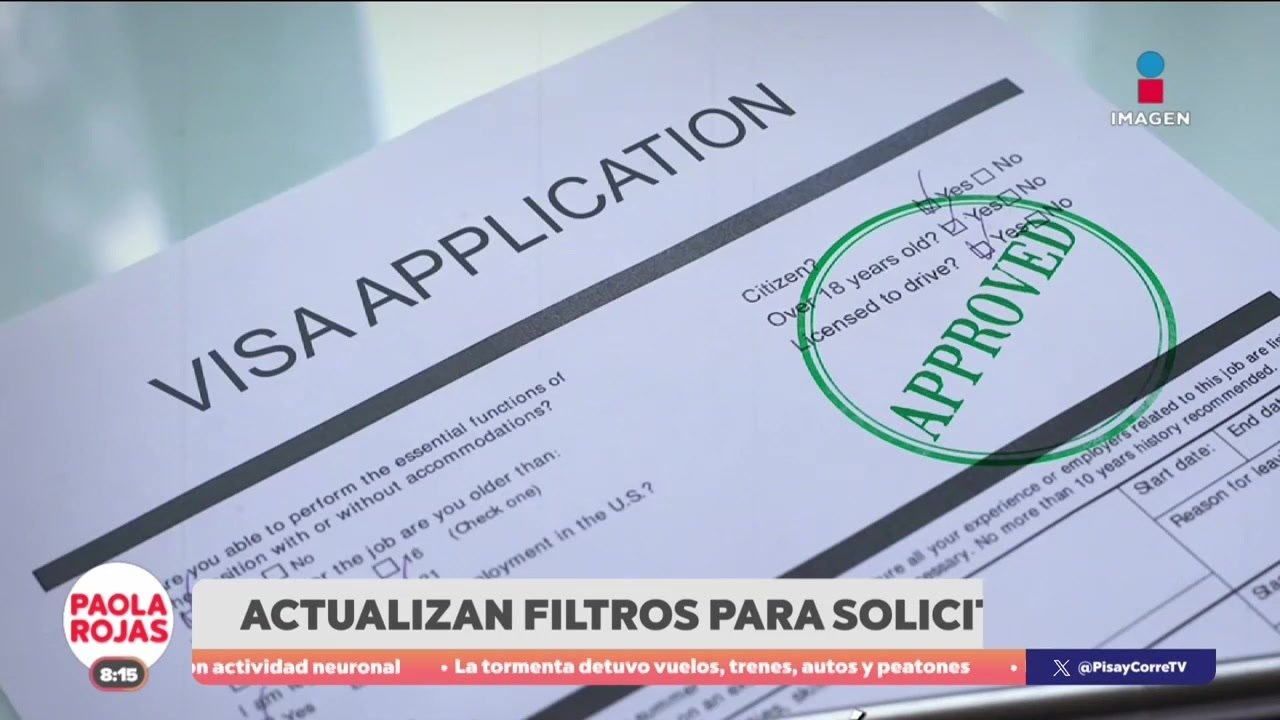 Estados Unidos actualiza filtro para trámite de...
