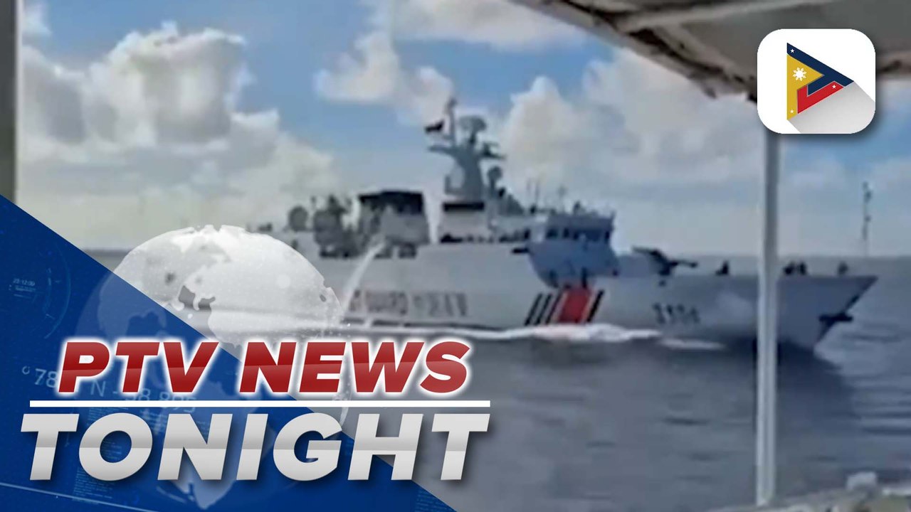 PLA Navy warship of China chases PCG vessels in Scarborough Shoal | via Patrick de Jesus