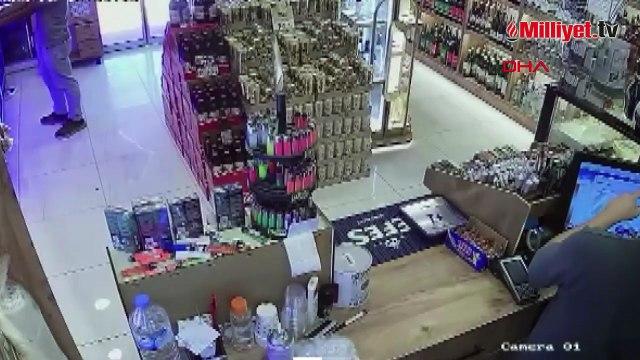 Tekirdağ’da akılalmaz anlar! Kurusıkı tabancayla büfe soygunu