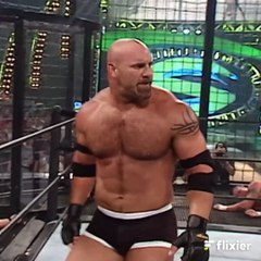 Goldberg set out to DESTROY in the SummerSlam Elimination Chamber!