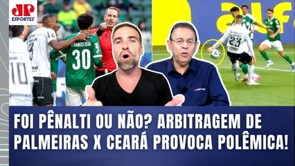 "QUÊ??? Cara, esse PÊNALTI DO PALMEIRAS foi TOTALMENTE..." POLÊMICA do VAR FERVE DEBATE!
