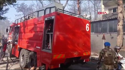 Çanakkale'de orman yangınıyla mücadele sürüyor