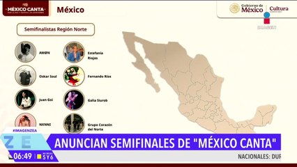 Anuncian las semifinales del concurso México Canta