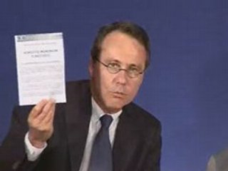 UMP - "Service minimum" - Conférence de Presse - 13/05/08